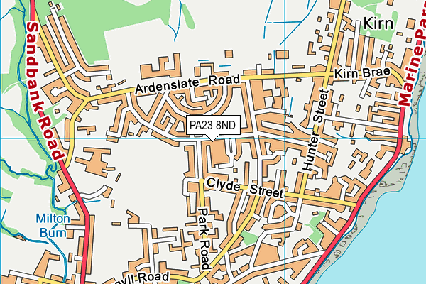 PA23 8ND map - OS VectorMap District (Ordnance Survey)