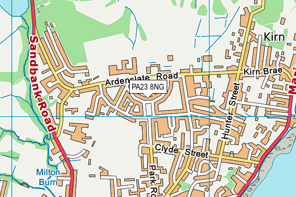 PA23 8NG map - OS VectorMap District (Ordnance Survey)