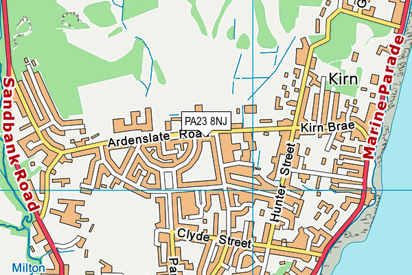 PA23 8NJ map - OS VectorMap District (Ordnance Survey)