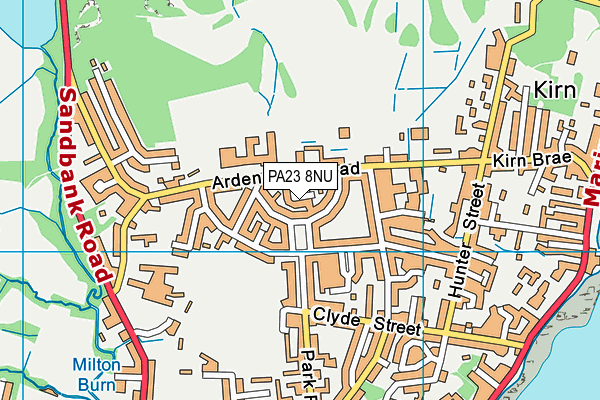 PA23 8NU map - OS VectorMap District (Ordnance Survey)
