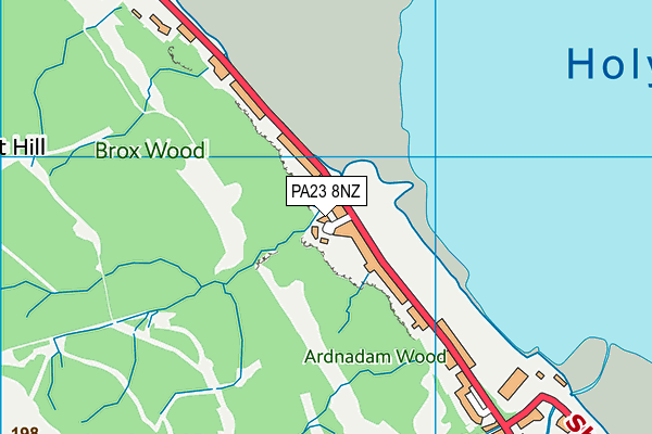 PA23 8NZ map - OS VectorMap District (Ordnance Survey)
