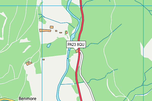 PA23 8QU map - OS VectorMap District (Ordnance Survey)