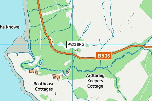 PA23 8RG map - OS VectorMap District (Ordnance Survey)