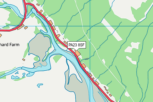 PA23 8SF map - OS VectorMap District (Ordnance Survey)