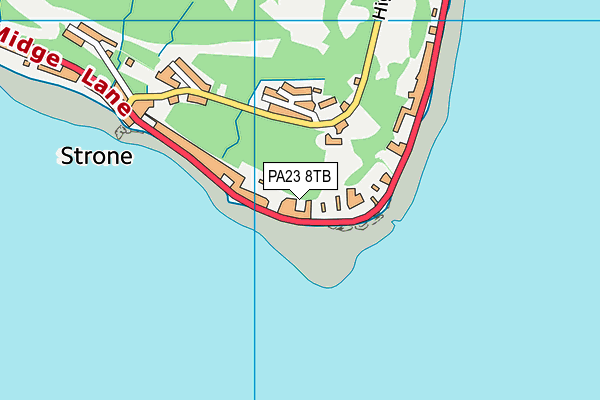 PA23 8TB map - OS VectorMap District (Ordnance Survey)