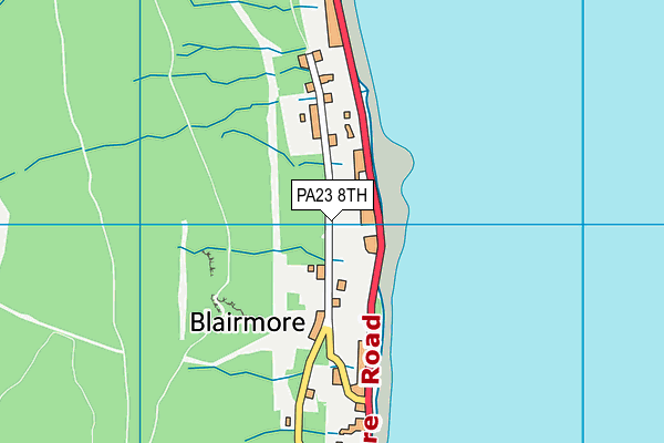 PA23 8TH map - OS VectorMap District (Ordnance Survey)