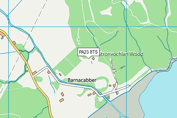 PA23 8TS map - OS VectorMap District (Ordnance Survey)