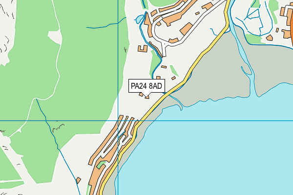 PA24 8AD map - OS VectorMap District (Ordnance Survey)