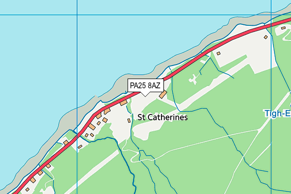 PA25 8AZ map - OS VectorMap District (Ordnance Survey)