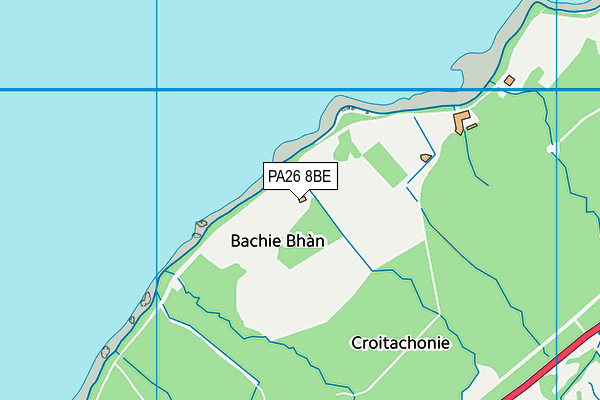 PA26 8BE map - OS VectorMap District (Ordnance Survey)