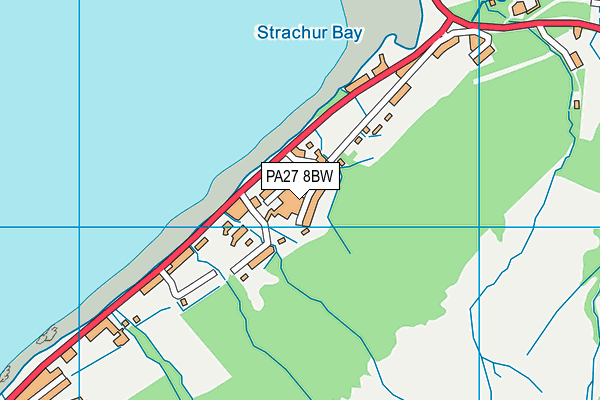 PA27 8BW map - OS VectorMap District (Ordnance Survey)