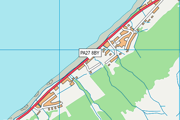PA27 8BY map - OS VectorMap District (Ordnance Survey)