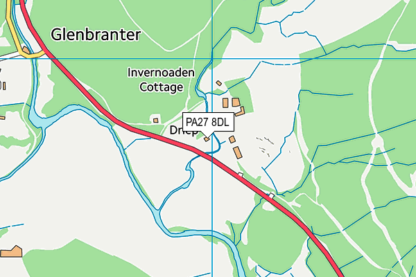 PA27 8DL map - OS VectorMap District (Ordnance Survey)