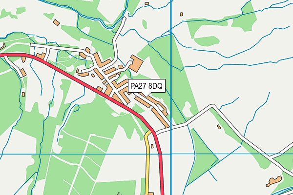 PA27 8DQ map - OS VectorMap District (Ordnance Survey)