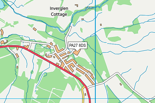 PA27 8DS map - OS VectorMap District (Ordnance Survey)