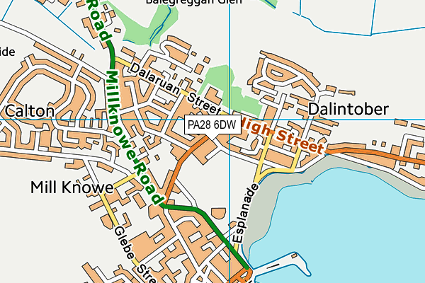 PA28 6DW map - OS VectorMap District (Ordnance Survey)