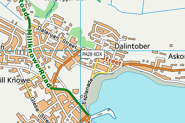 PA28 6DX map - OS VectorMap District (Ordnance Survey)