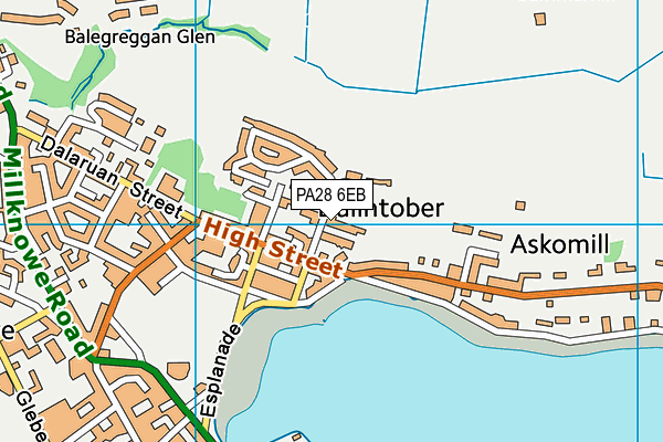 PA28 6EB map - OS VectorMap District (Ordnance Survey)