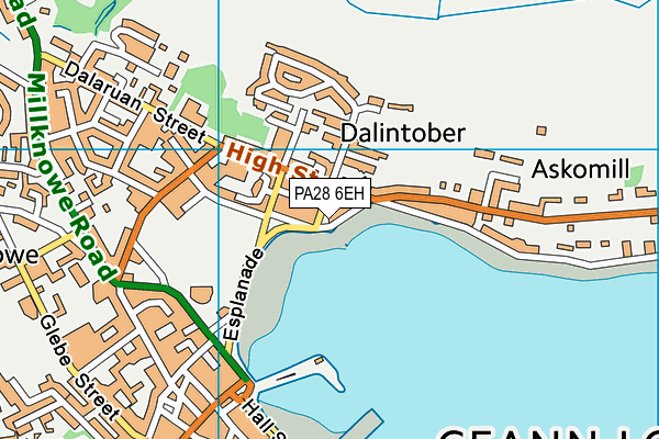 PA28 6EH map - OS VectorMap District (Ordnance Survey)