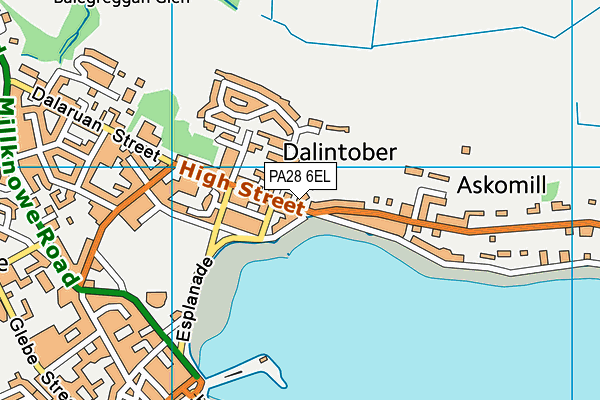 PA28 6EL map - OS VectorMap District (Ordnance Survey)