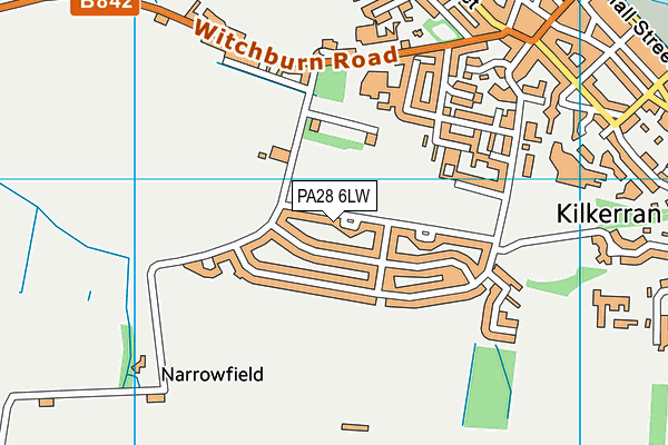 PA28 6LW map - OS VectorMap District (Ordnance Survey)