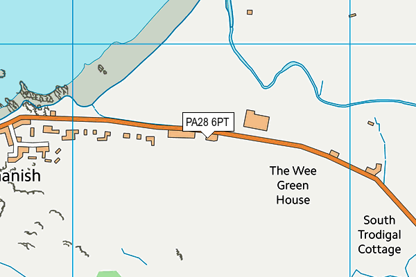 PA28 6PT map - OS VectorMap District (Ordnance Survey)
