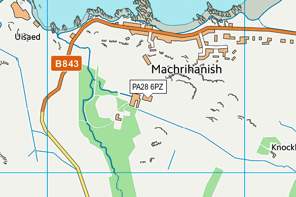 PA28 6PZ map - OS VectorMap District (Ordnance Survey)