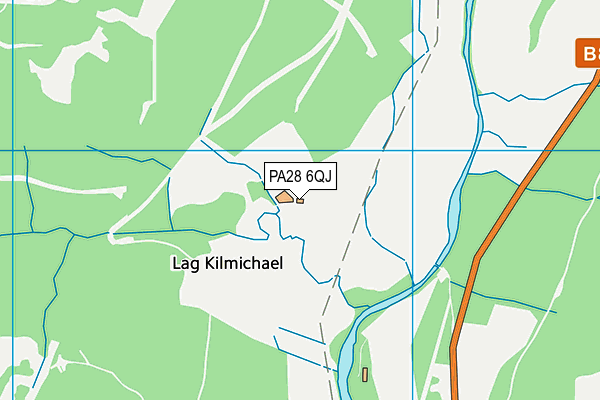 PA28 6QJ map - OS VectorMap District (Ordnance Survey)