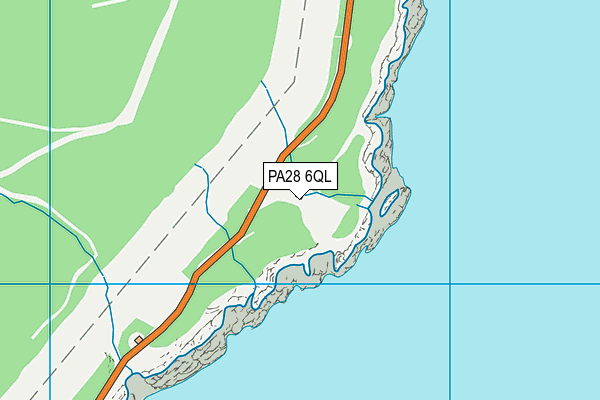 PA28 6QL map - OS VectorMap District (Ordnance Survey)