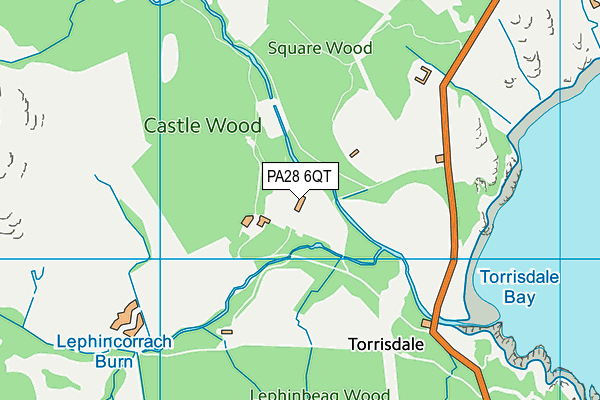 PA28 6QT map - OS VectorMap District (Ordnance Survey)