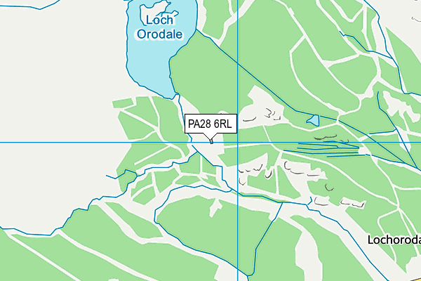 PA28 6RL map - OS VectorMap District (Ordnance Survey)