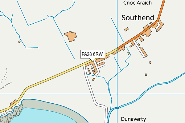PA28 6RW map - OS VectorMap District (Ordnance Survey)