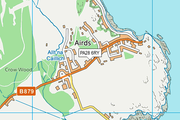 PA28 6RY map - OS VectorMap District (Ordnance Survey)