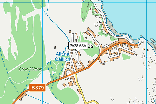PA28 6SA map - OS VectorMap District (Ordnance Survey)