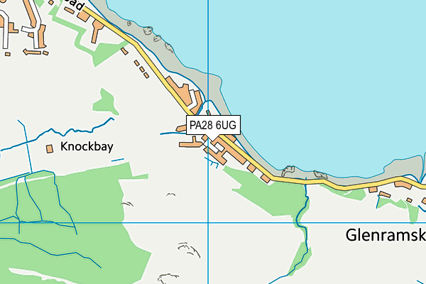 PA28 6UG map - OS VectorMap District (Ordnance Survey)