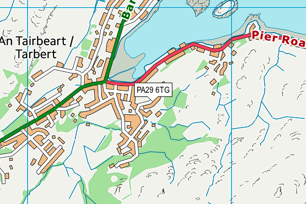 PA29 6TG map - OS VectorMap District (Ordnance Survey)