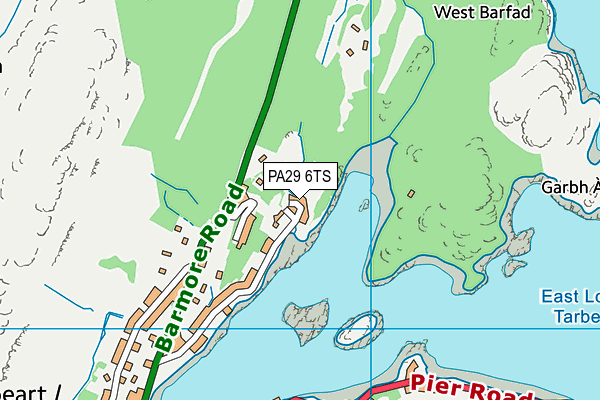 PA29 6TS map - OS VectorMap District (Ordnance Survey)