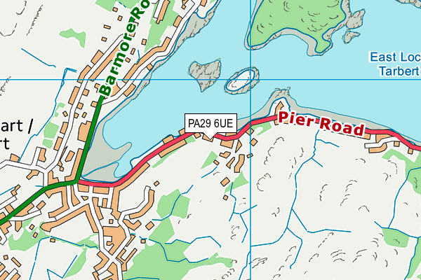 PA29 6UE map - OS VectorMap District (Ordnance Survey)