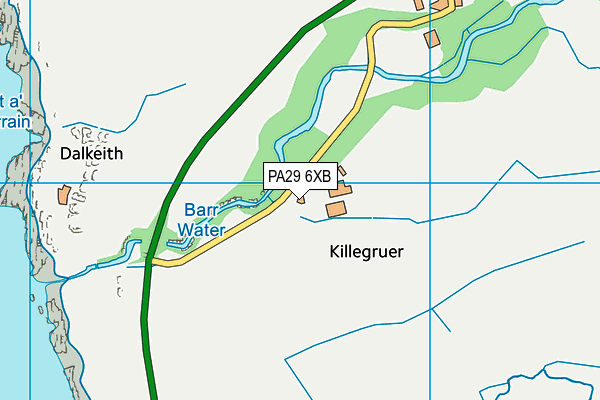 PA29 6XB map - OS VectorMap District (Ordnance Survey)