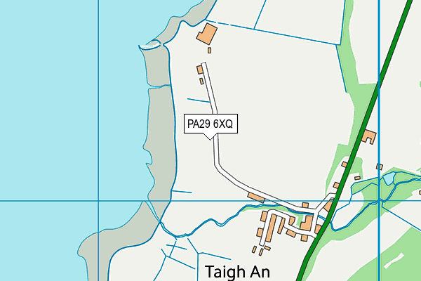 PA29 6XQ map - OS VectorMap District (Ordnance Survey)