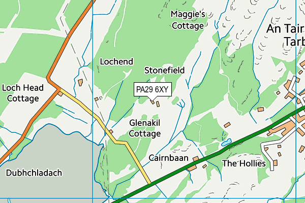 PA29 6XY map - OS VectorMap District (Ordnance Survey)