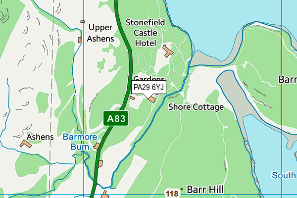 PA29 6YJ map - OS VectorMap District (Ordnance Survey)