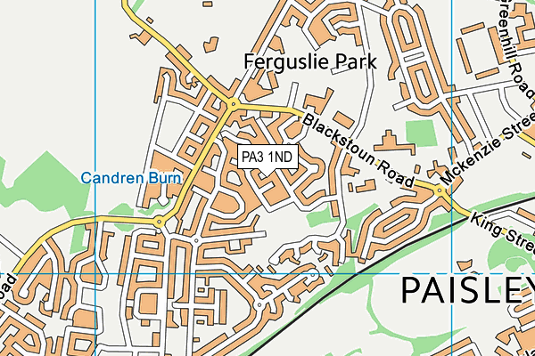 PA3 1ND map - OS VectorMap District (Ordnance Survey)
