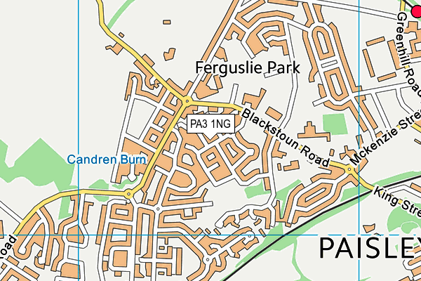 PA3 1NG map - OS VectorMap District (Ordnance Survey)