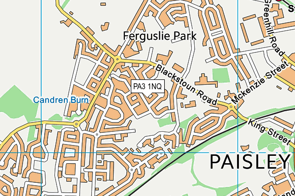 PA3 1NQ map - OS VectorMap District (Ordnance Survey)