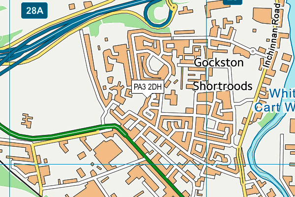 PA3 2DH map - OS VectorMap District (Ordnance Survey)