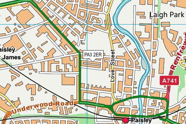 PA3 2ER map - OS VectorMap District (Ordnance Survey)