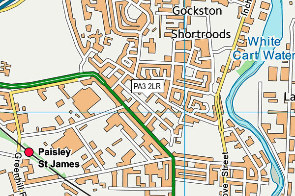 PA3 2LR map - OS VectorMap District (Ordnance Survey)