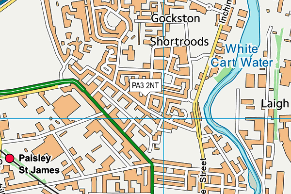 PA3 2NT map - OS VectorMap District (Ordnance Survey)