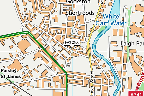 PA3 2NX map - OS VectorMap District (Ordnance Survey)